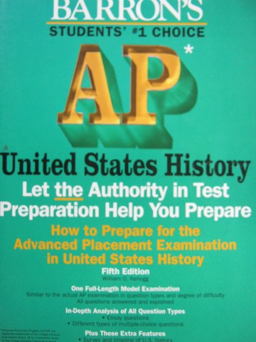(image for) Barron's AP United States History 5th Edition (P) by Kellogg