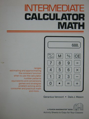 (image for) Intermediate Calculator Math (P) by Vervoort & Mason