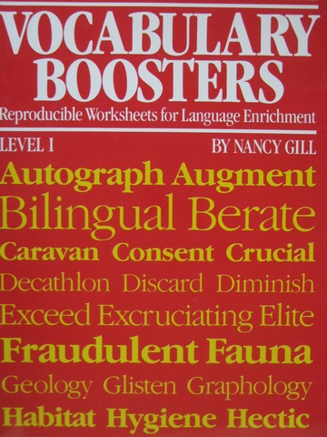 (image for) Vocabulary Boosters Level 1 Grades 4-6 (P) by Nancy Gill