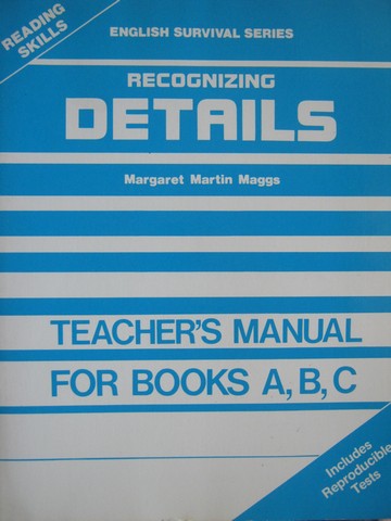 (image for) English Survival Series Recognizing Details TM (TE)(P) by Maggs