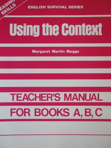 (image for) English Survival Series Using the Context TM (TE)(P) by Maggs