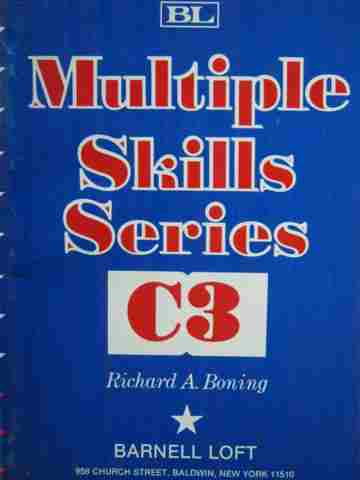 (image for) Multiple Skills Series C3 (P) by Richard A Boning