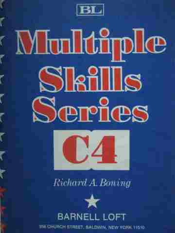 (image for) Multiple Skills Series C4 (P) by Richard A Boning