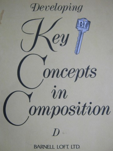 (image for) Developing Key Concepts in Composition D (P) by Alene Christiano