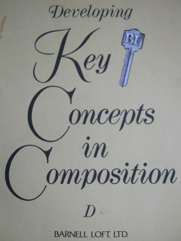 (image for) Developing Key Concepts in Composition D (P) by Alene Christiano