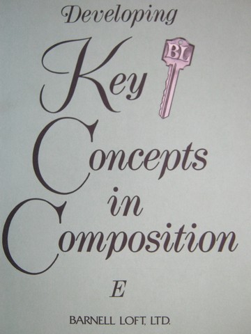 (image for) Developing Key Concepts in Composition E (P) by Alene Christiano