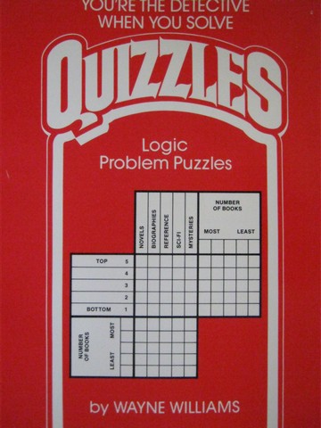 (image for) Quizzles Logic Problem Puzzles (P) by Wayne Williams - Click Image to Close