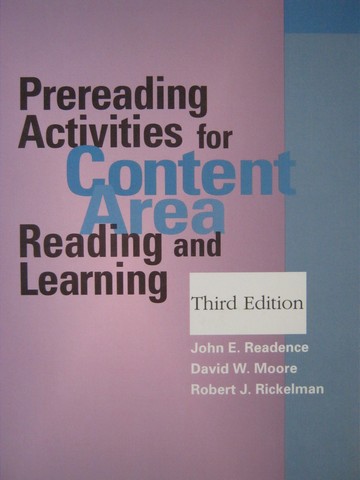 (image for) Prereading Activities for Content Area 3rd Edition (P)