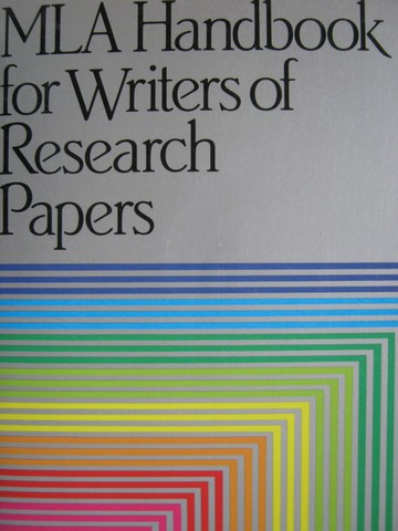 (image for) MLA Handbook for Writers of Research Papers 3rd Edition (P)