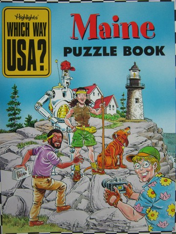 (image for) Which Way USA? Maine Puzzle Book (P) by Andrew Gutelle