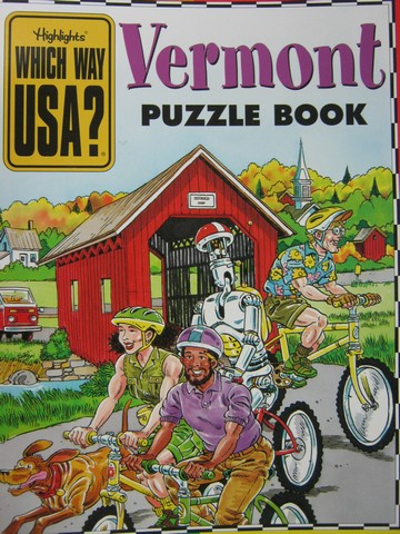 (image for) Which Way USA? Vermont Puzzle Book (P) by Andrew Gutelle