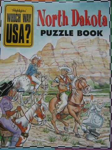 (image for) Which Way USA? North Dakota Puzzle Book (P) by Andrew Gutelle