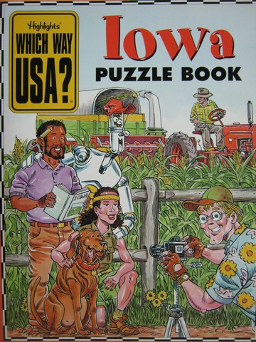 (image for) Which Way USA? Iowa Puzzle Book (P) by Andrew Gutelle - Click Image to Close