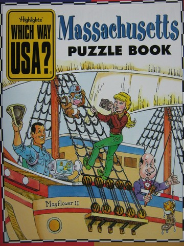 (image for) Which Way USA? Massachusetts Puzzle Book (P) by Andrew Gutelle