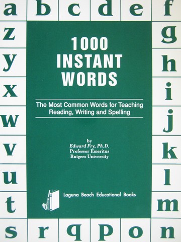 (image for) 1000 Instant Words (P) by Edward Fry - Click Image to Close