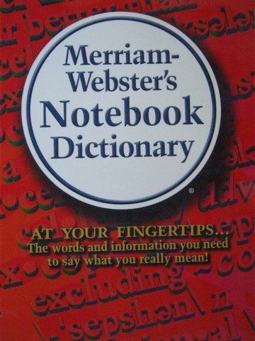 Merriam-Webster's Notebook Dictionary (P)