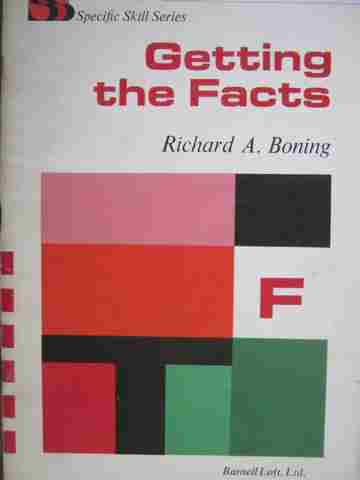 (image for) Specific Skill Series Getting the Facts Book F (P) by Boning