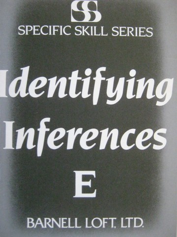 (image for) Specific Skill Series Identifying Inferences Book E (P)