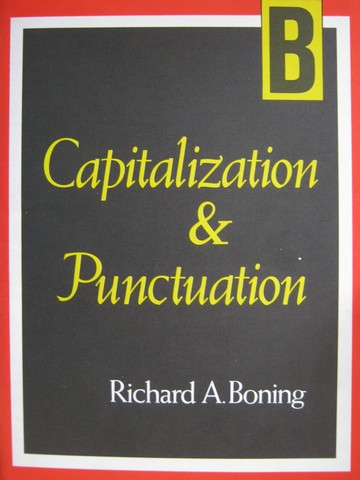 (image for) Capitalization & Punctuation Book B (P) by Richard A Boning