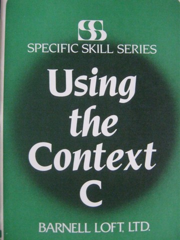 (image for) Specific Skill Series Using the Context Book C 2e / 3e (P)