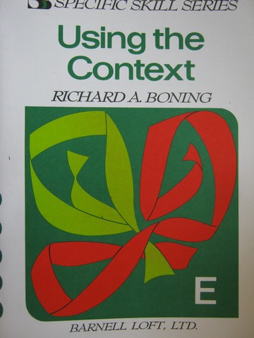 (image for) Specific Skill Series Using the Context Book E 2nd Edition (P)