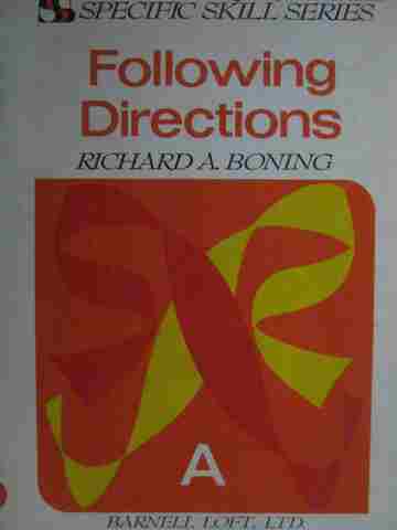 (image for) Specific Skill Series Following Directions A 2e (P) by Boning