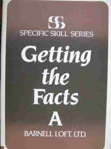 (image for) Specific Skill Series Getting the Facts A 3e (P) by Richard Boning