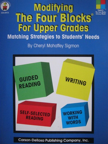 (image for) Modifying the Four Blocks for Upper Grades (P) by Cheryl Sigmon