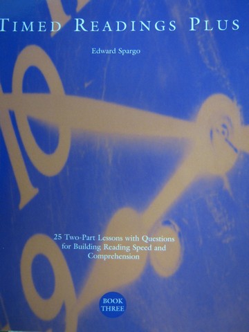 (image for) Timed Readings Plus Book 3 Level F (P) by Edward Spargo