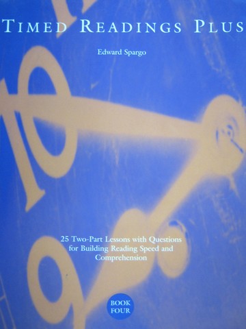 (image for) Timed Readings Plus Book 4 Level G (P) by Edward Spargo