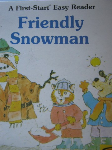 First-Start Easy Reader Friendly Snowman (P) by Sharon Gordon