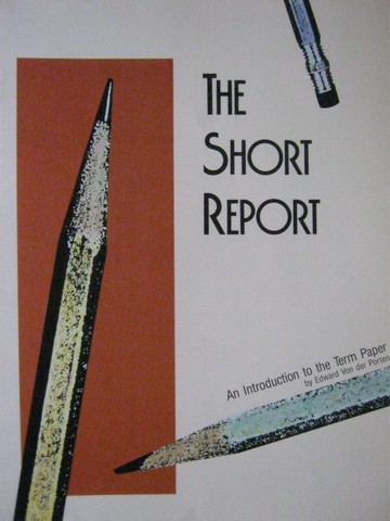 (image for) Short Report An Introduction to the Term Paper (P) by Porten