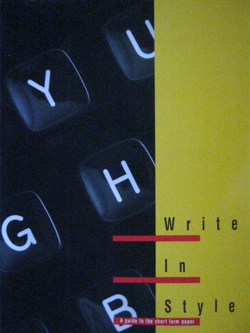 (image for) Write in Style A Guide to the Short Term Paper (P)