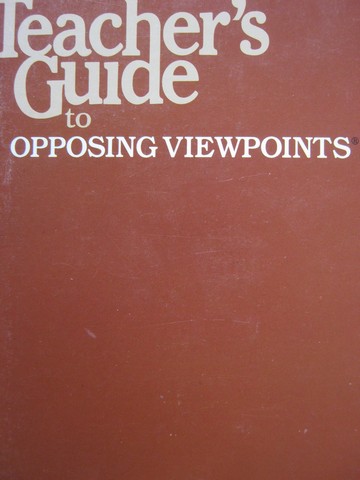 (image for) Opposing Viewpoints Teacher's Guide (TE)(P)