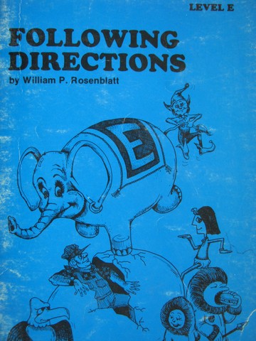 (image for) Following Directions Level E (P) by William P. Rosenblatt