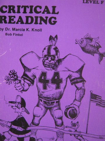 (image for) Critical Reading Level F (P) by Marcia K Knoll & Bob Finkel