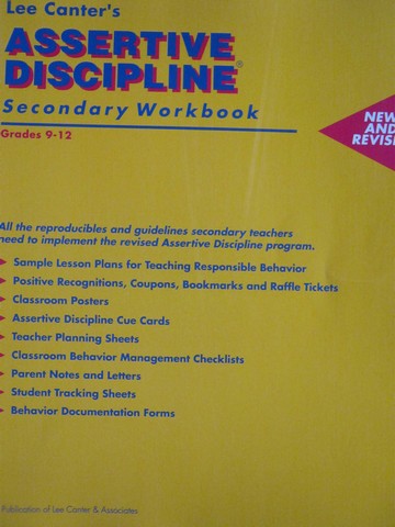 (image for) Assertive Discipline Secondary Workbook Grades 9-12 (P)