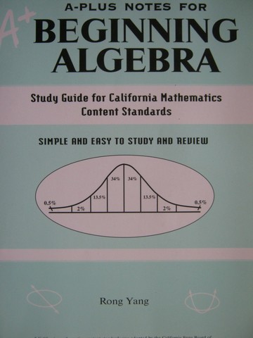 (image for) A+ A-Plus Notes for Beginning Algebra (P) by Rong Yang - Click Image to Close