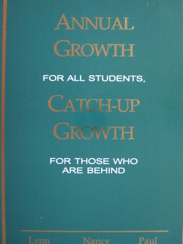 (image for) Annual Growth for All Students Catch-up Growth for Those (P)