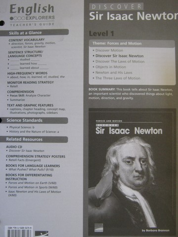 (image for) English Explorers Discover Sir Isaac Newton TG (TE)(P)