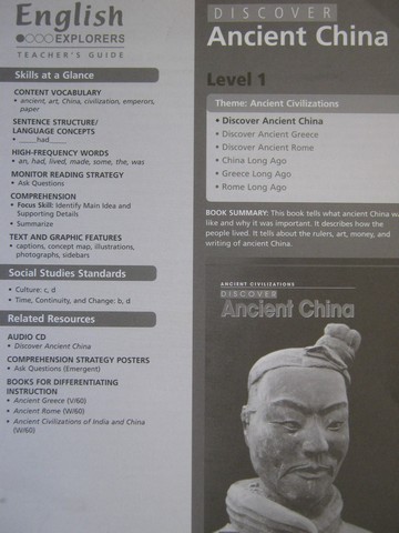 (image for) English Explorers Discover Ancient China TG (TE)(P) by Brannon