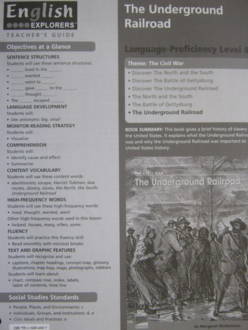 English Explorers Underground Railroad TG (TE)(P) by McNamara 