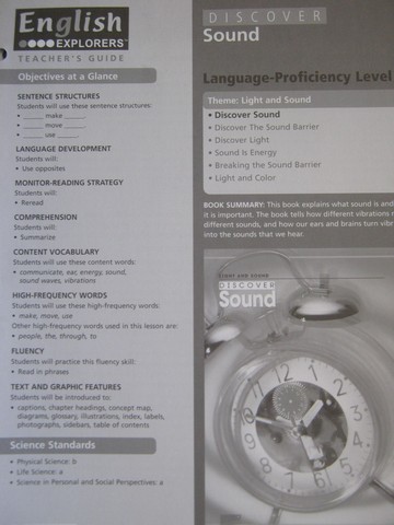 (image for) English Explorers Discover Sound TG (TE)(P) by Vickey Herold