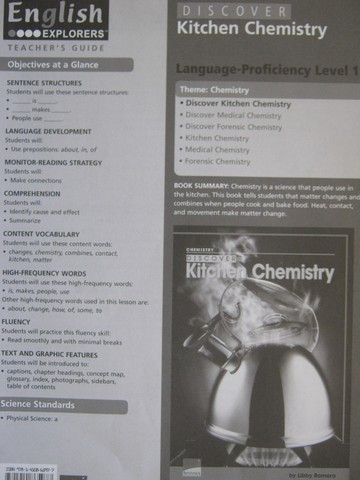 (image for) English Explorers Discover Kitchen Chemistry TG (TE)(P)