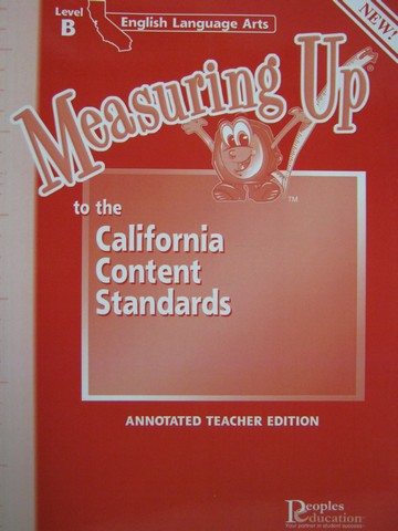 (image for) Measuring Up English Language Arts Level B ATE (CA)(TE)(P)