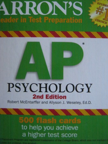 (image for) Barron's AP Psychology 2nd Edition Flash Cards (Box)