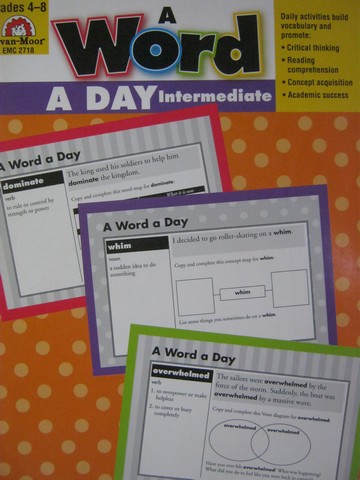 (image for) A Word a Day Intermediate Grades 4-8 (P) by Stephanie Wright