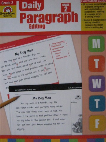 (image for) Daily Paragraph Editing Grade 2 (P) by Kunkel & Silverman