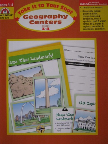 (image for) Take It to Your Seat Geography Centers Grades 3-4 (P) by Johnson