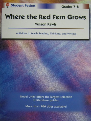 (image for) Novel Units Where the Red Fern Grows Student Pack (P) by Levine
